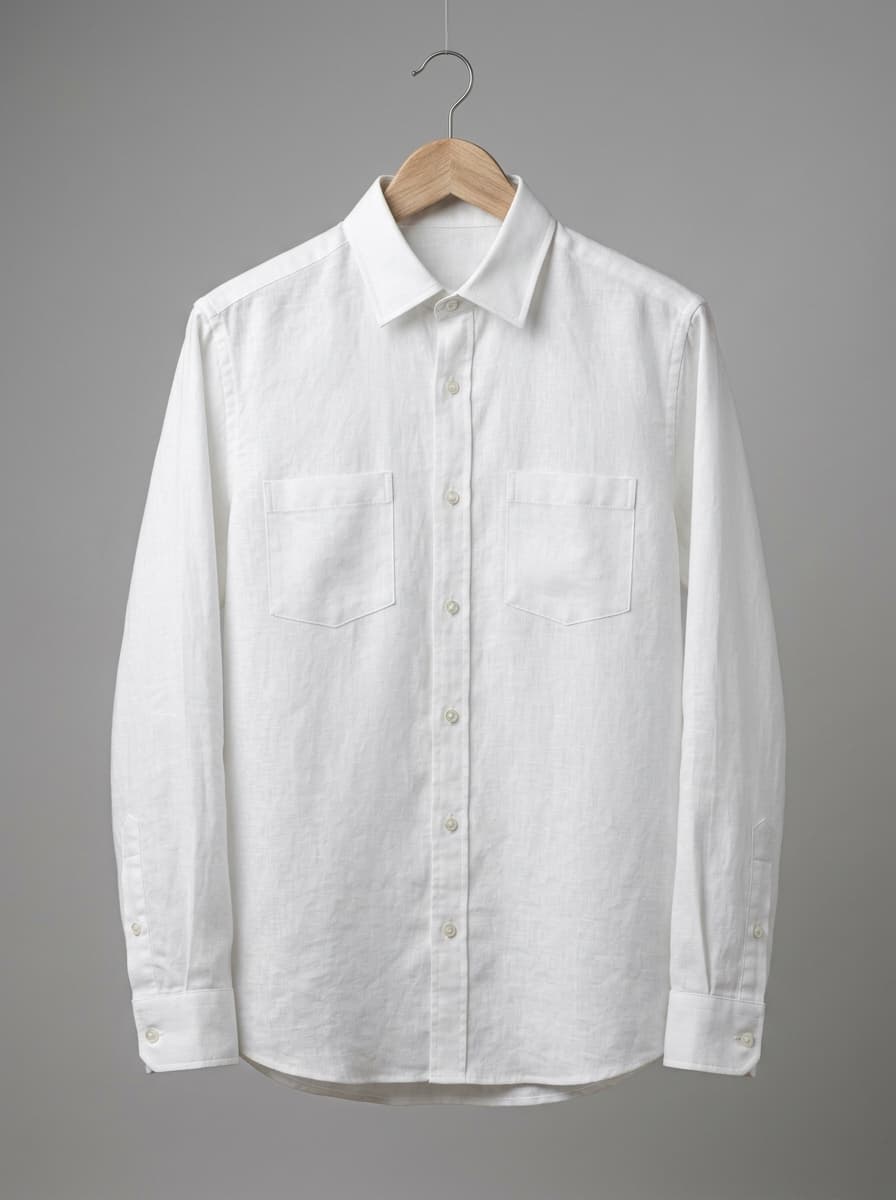 Slim Fit Keten Gömlek